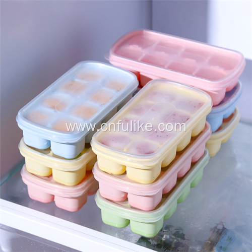 Ice Cube Trays with Lid 8-Ice Cube Tray